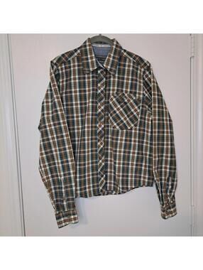 Authentic Rockies Jeanswear Button Up Plaid Long Sleeve Shirt in Men’s Size M